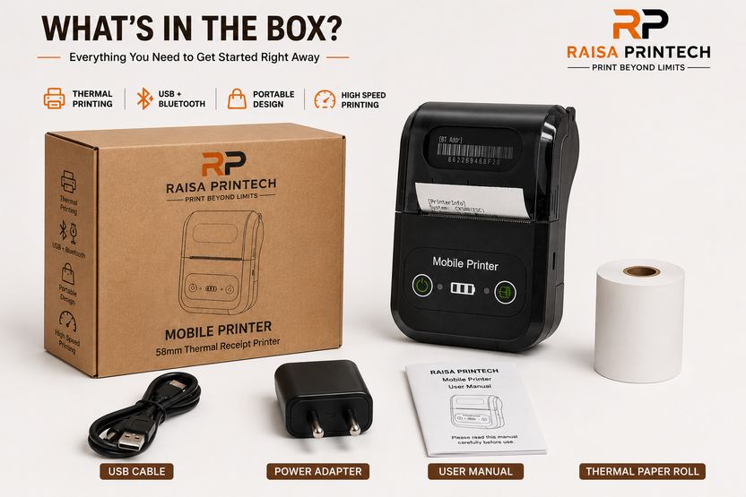 RAISA PRINTECH BT-58 Mobile Thermal Printer - Image 4