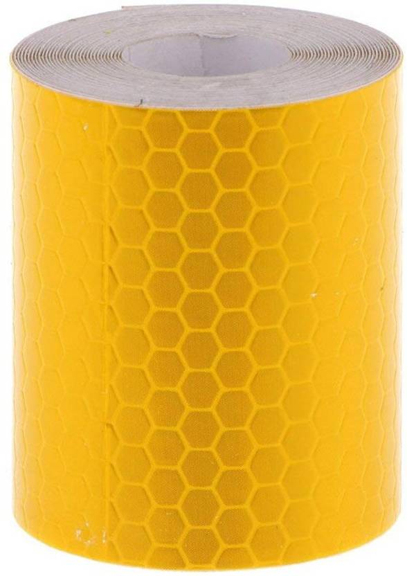 AutoVision Imported Reflective Conspicuity Tape, 1 inch Width (20 Meter, Yellow) 25.4 mm x 20 m Yellow Reflective Tape