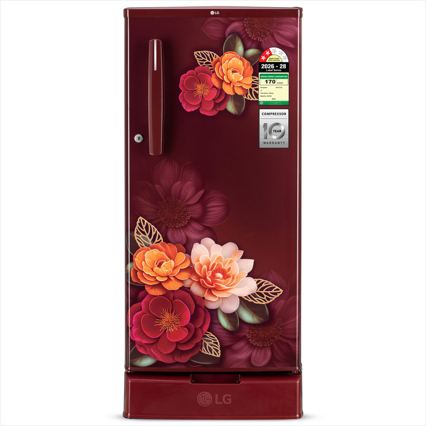 Lg 185 L Direct Cool Single Door 2 Star Refrigerator Base Drawer