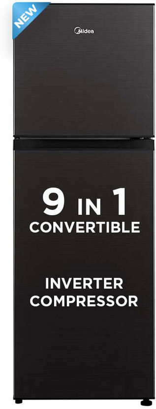 Midea 233 L Frost Free Double Door Top Mount 3 Star Convertible