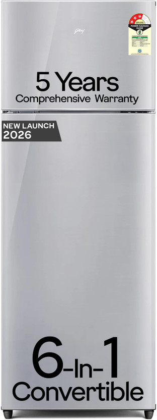 Godrej 223 L Frost Free Double Door 3 Star Refrigerator 6 In 1