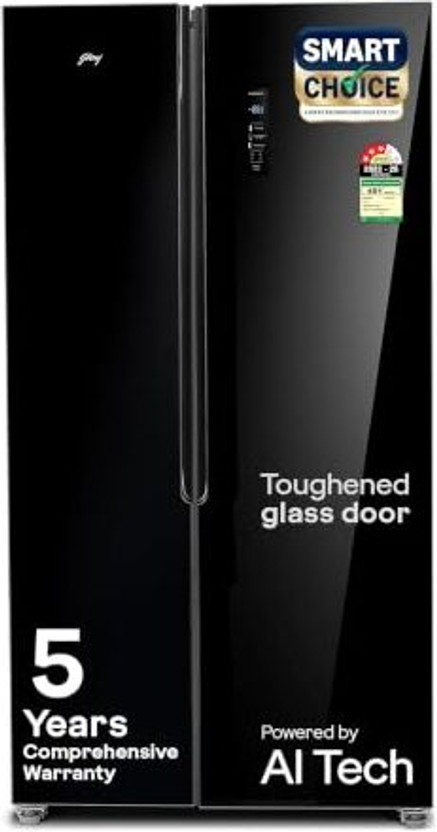 Godrej 600 L Frost Free Side 3 Star Refrigerator Powered Ai