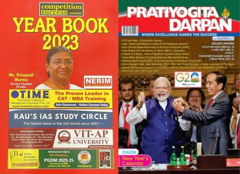 Competition Success Review Yearbook 2023 And Pratiyogita Darpan English