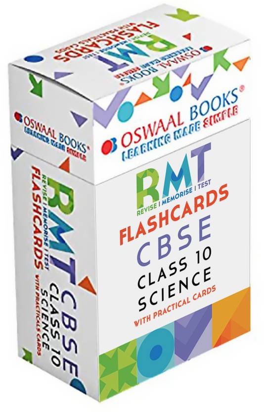 oswaal cbse rmt flashcards class 10 science