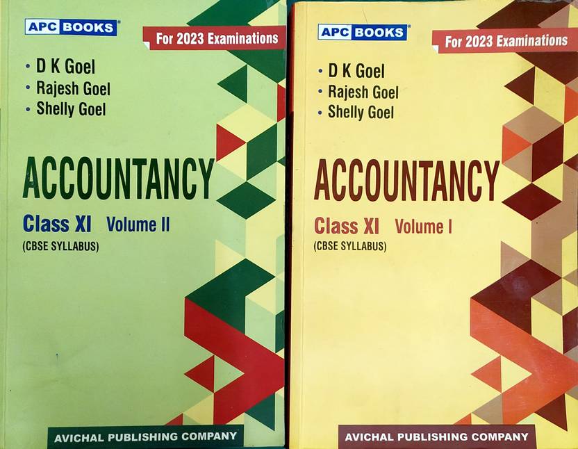 Dk Goel, Accountancy Class 11 (Volume 1 & 2) CBSE Buy Dk Goel