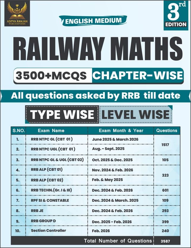 Aditya Ranjan Railway Maths 3rd Edition - Image 3