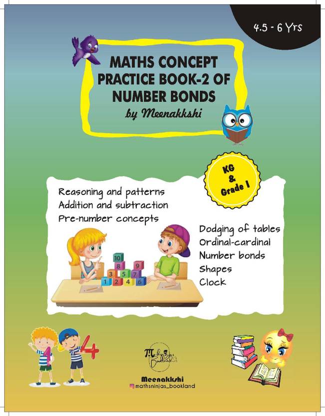 Math Concept Practice Book2 Of Number Bonds For Ukg/ Kg2/ Kindergarten