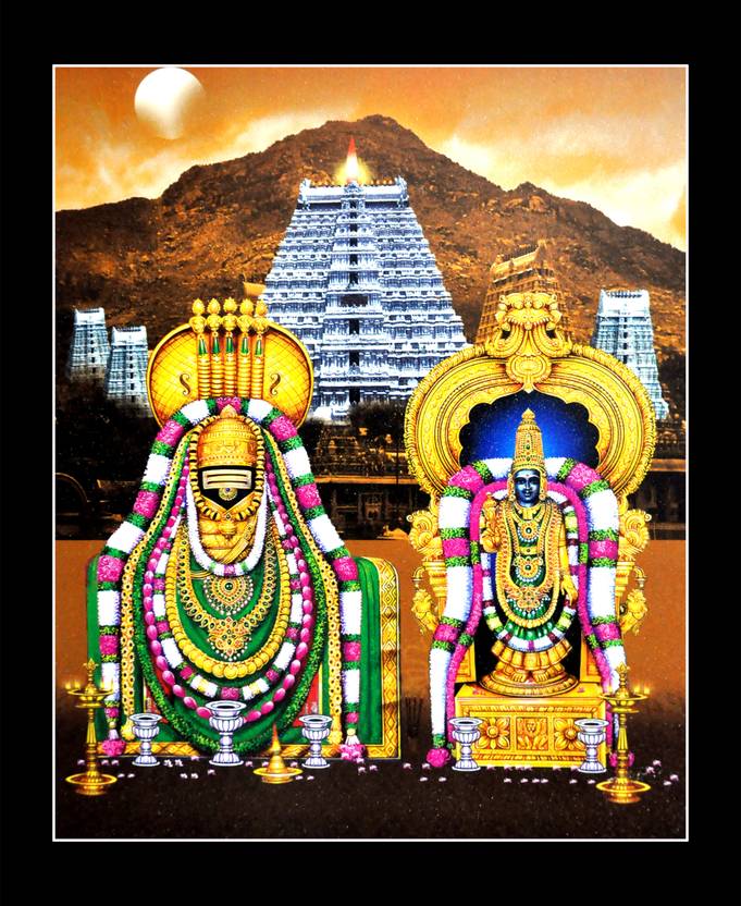 Sunframing Tirupati balaji photo frame with laminated sheet . size