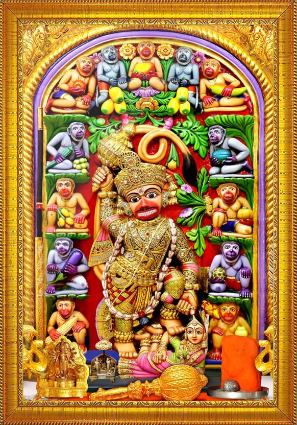 lyrarts HANUMANJI Religious Frame