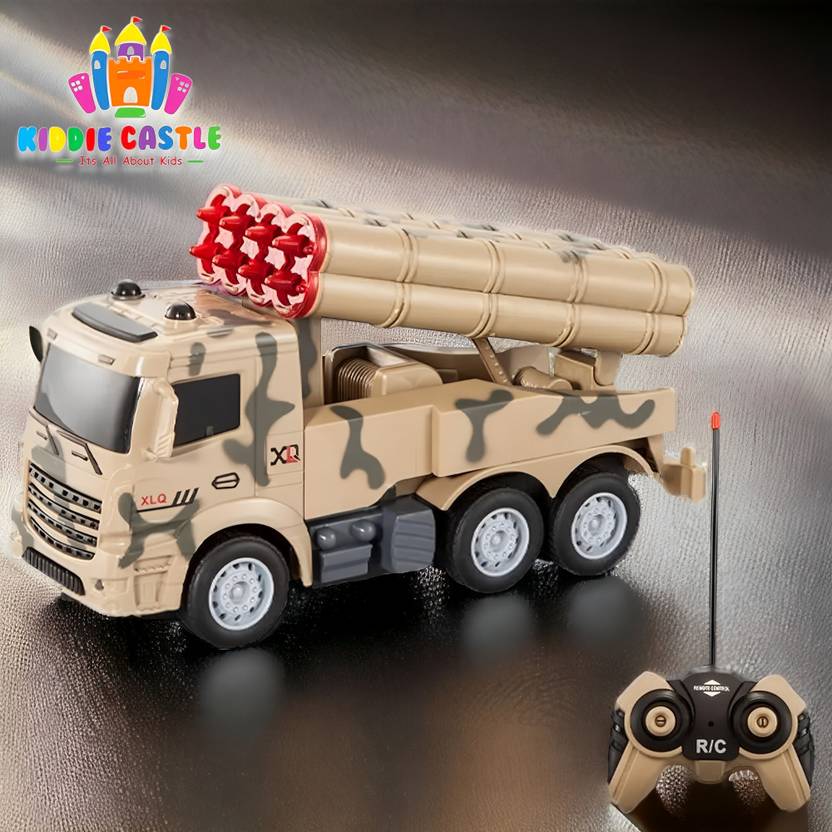 Kiddie Castle RC Military Missile Vehicle 2.4Gh High Speed Remote Control Toy RC Military