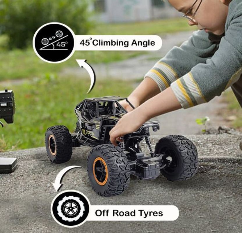 APJ enterprise RC Drift Remote Control Car with Smoke Rock Crawler Toys for Kids Black - RC Drift Remote Control Car with Smoke Rock Crawler Toys for Kids Black . Buy Remote control car toys in India. shop for APJ enterprise products in India. - Image 5