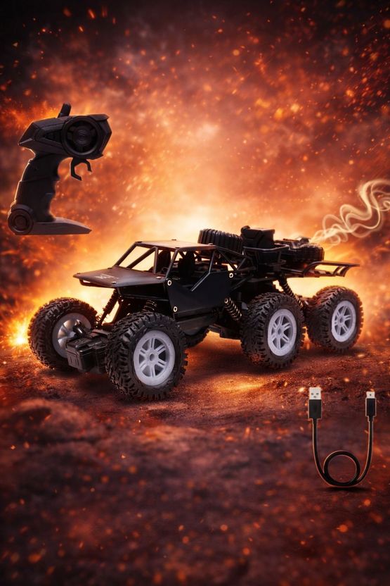 {TITLE} - All-Terrain 6WD Remote Control Climbing Vehicle . Buy MONSTER TRUCK toys in India. shop for Tayora products in India. - Image 2