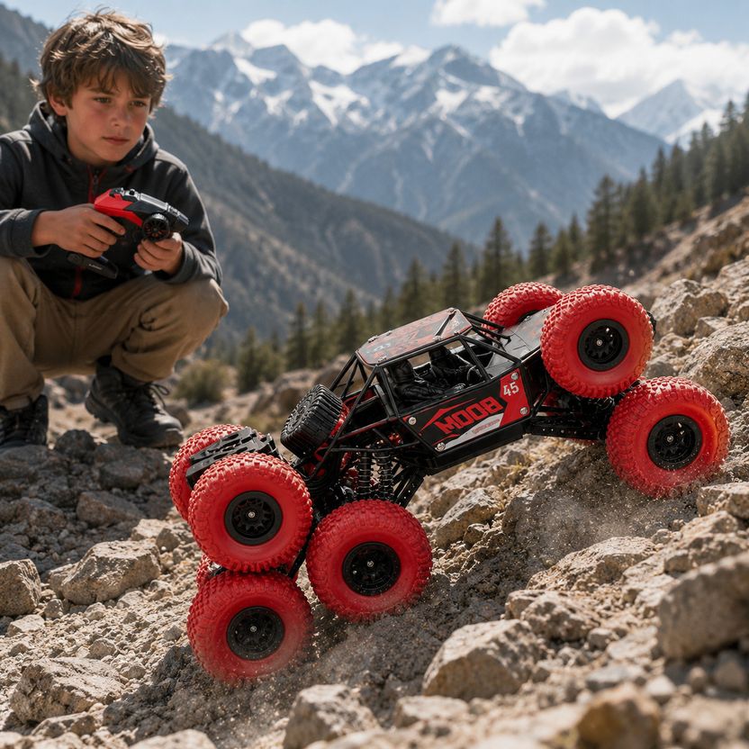 fizz 8 Wheel Rock Car (Orange) - Image 9