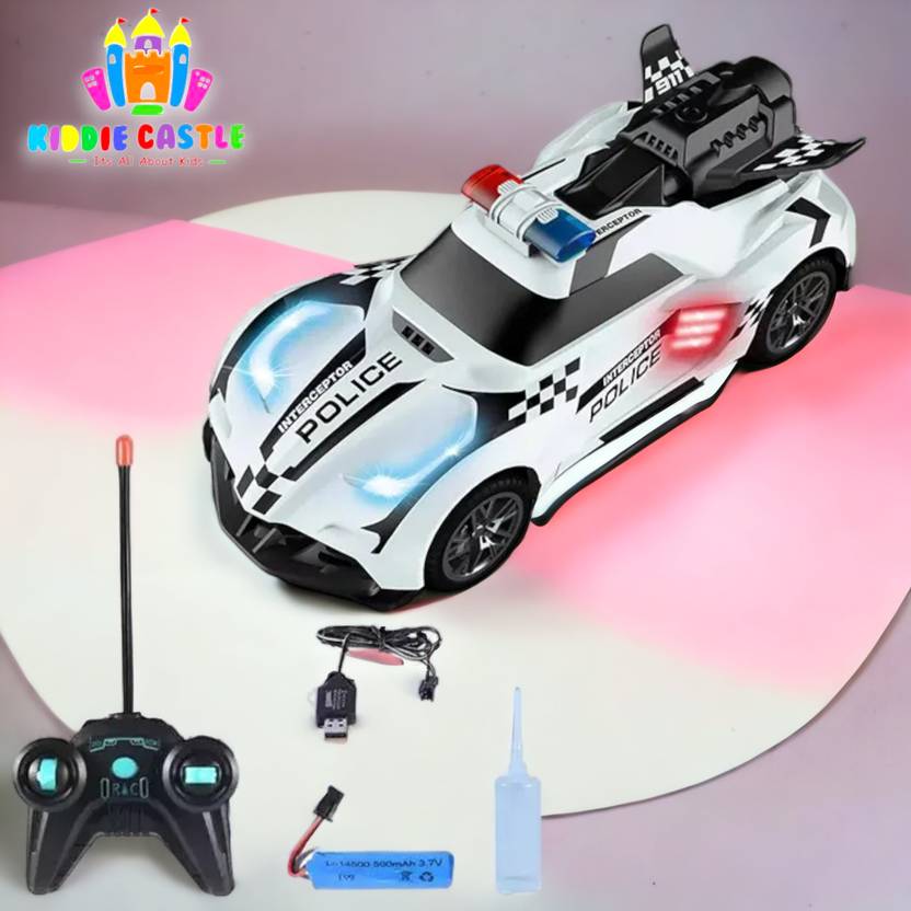 Kiddie Castle 120 RC Racing Car Can Spray with Light Remote Control 120 RC Racing Car Can