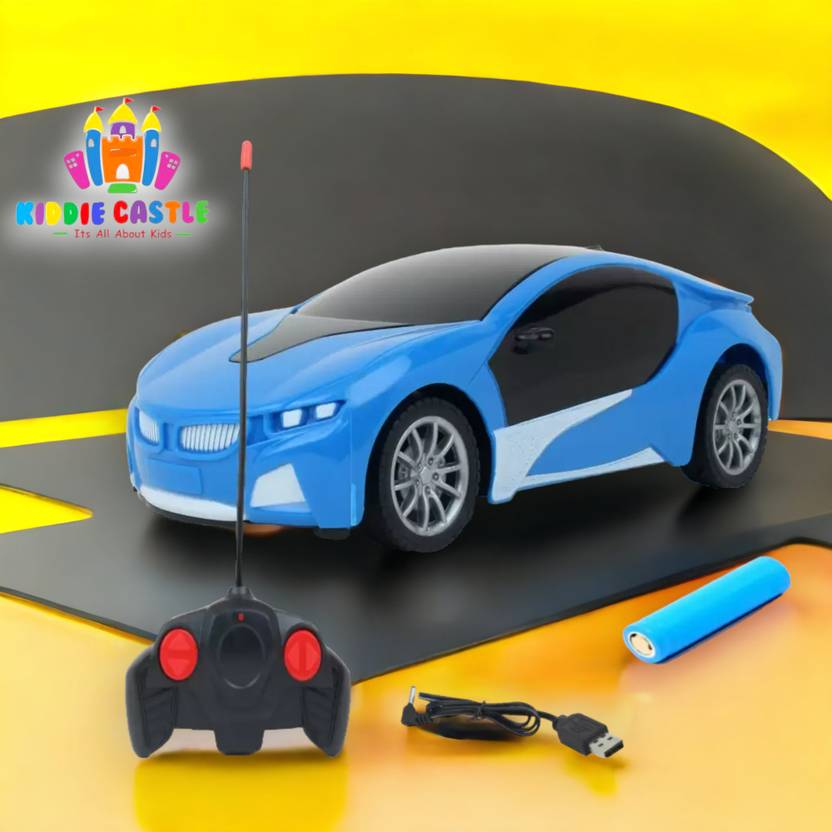 Kiddie Castle 3D Speed Racing Remote Control Car with Chargeable Batteries 3D Speed Racing