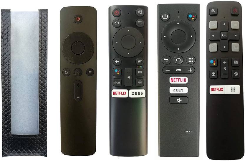 BhalTech Nokia TV PU Leather Remote Case Cover Perfect Fitting Fully Protective Only Remote Cover Pls Check Your Remote Dimensions Compatible for TCL TV Mi TV Remote Controller