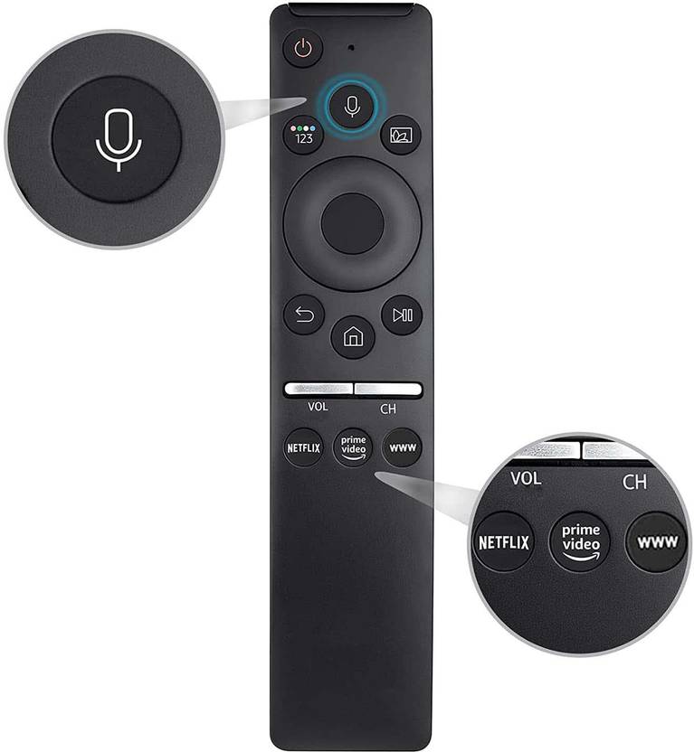 2fortheroad 222060 Compatible Universal Samsung Smart Tv Remote Control Samsung Smart-TV LCD LED UHD QLED 4K HDR TVs, with Netflix, Prime Video Buttons Remote Controller