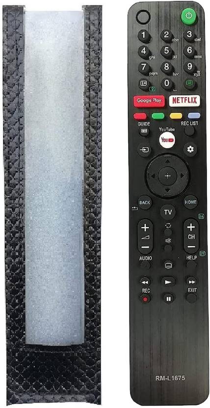 BhalTech RM-L1675 PU Leather Remote Case Cover Perfect Fitting Protective Only Remote Cover Pls Check Your Remote Dimensions Compatible for Sony TV Remote Controller