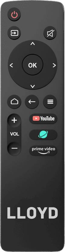 Ethereal Remotes Compatible for Lloyd LED/LCD Smart Universal Remote (Non-Voice) Warranty with Youtube, Prime Hotkeys Original Remote Controller