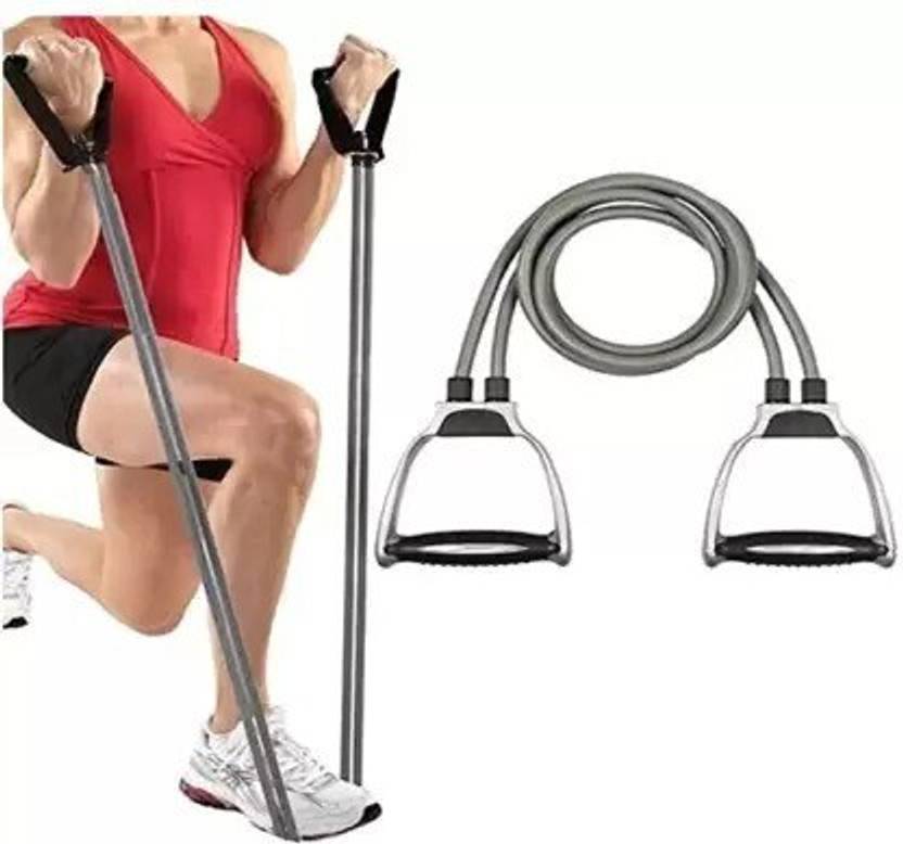 ALORNIS Double Toning Tube with Handles- 10 kg-Medium Resistance Tube Resistance Tube Resistance Tube