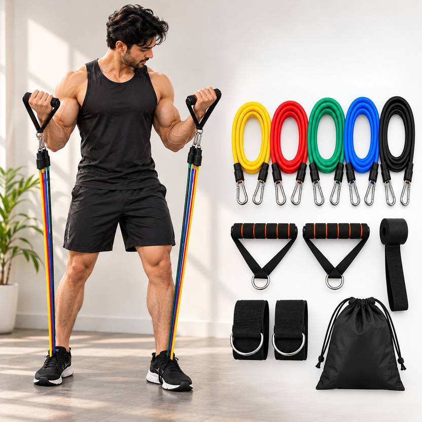 BORCELLE 11 IN ONE RESISTANCE BAND Resistance Tube