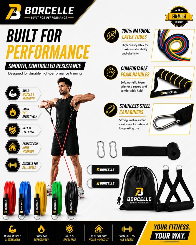 BORCELLE 11 IN 1 Resistance Band - Image 3