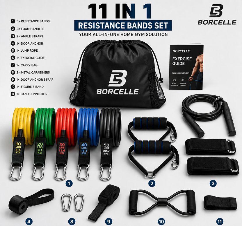 BORCELLE 11 IN 1 Resistance Band - Image 1