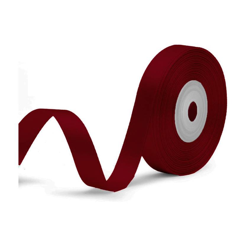 Adhvik (1.2cm X 18 Mtr) Maroon Satin Ribbon for Party Decoration Craft & Gift Wrapping Maroon Satin Ribbon