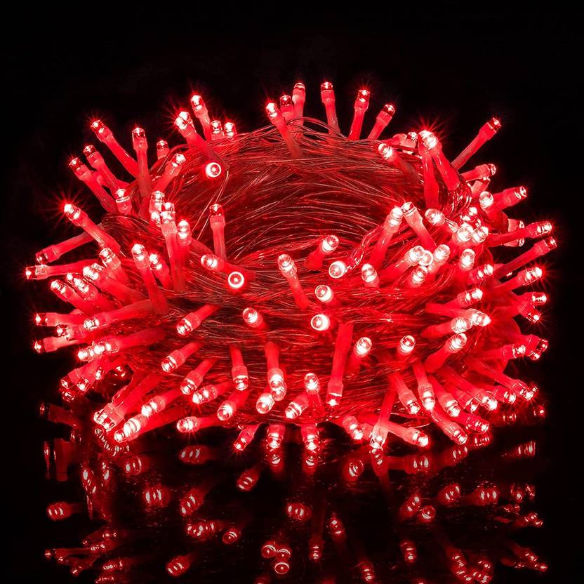ATULUX 14 LEDs 5 m Red Steady String Rice Lights