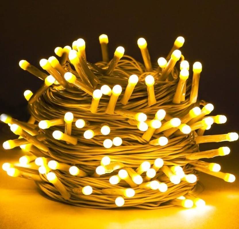 diyadecor 40 LEDs 11 m Yellow Steady String Rice Lights
