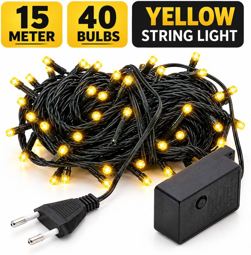 Adanoi 40 LEDs 15 m Pink Steady Ball Rice Lights