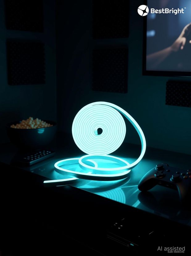 BestBright 600 LEDs 5m Blue Steady Strip Rice Lights - Image 2