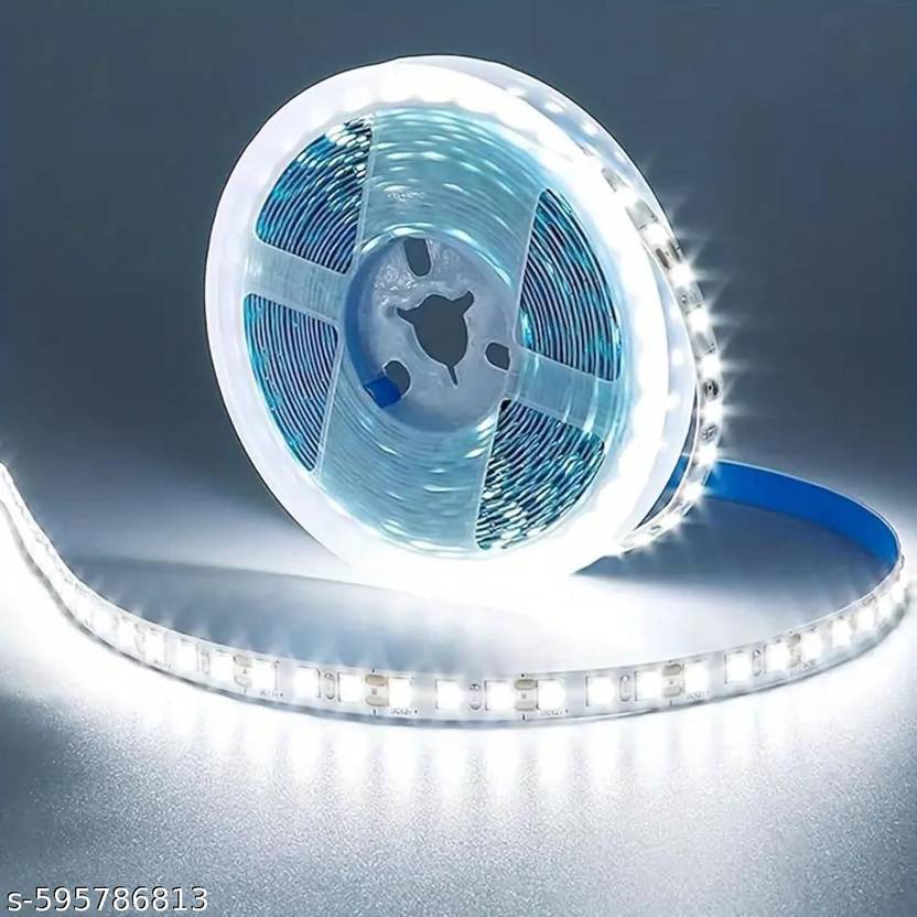 Adwait 300 LEDs 5 m White Steady Strip Rice Lights