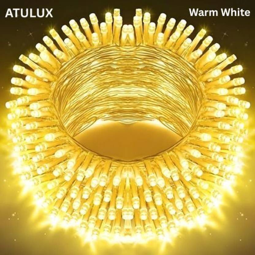 ATULUX 14 LEDs 5 m White Steady String Rice Lights