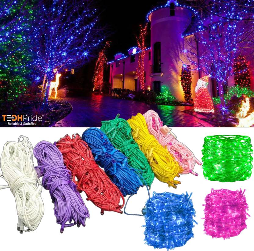 TechPride 40 LEDs 11 m Multicolor Steady String Rice Lights Price in ...