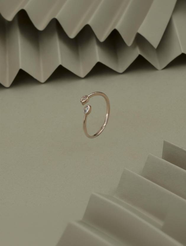 ARTKLIM Stainless Steel Gold Plated Ring