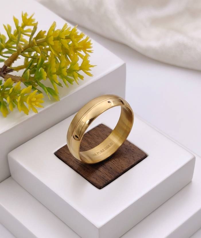 MAME CREATION Stainless Steel Gold Plated Ring