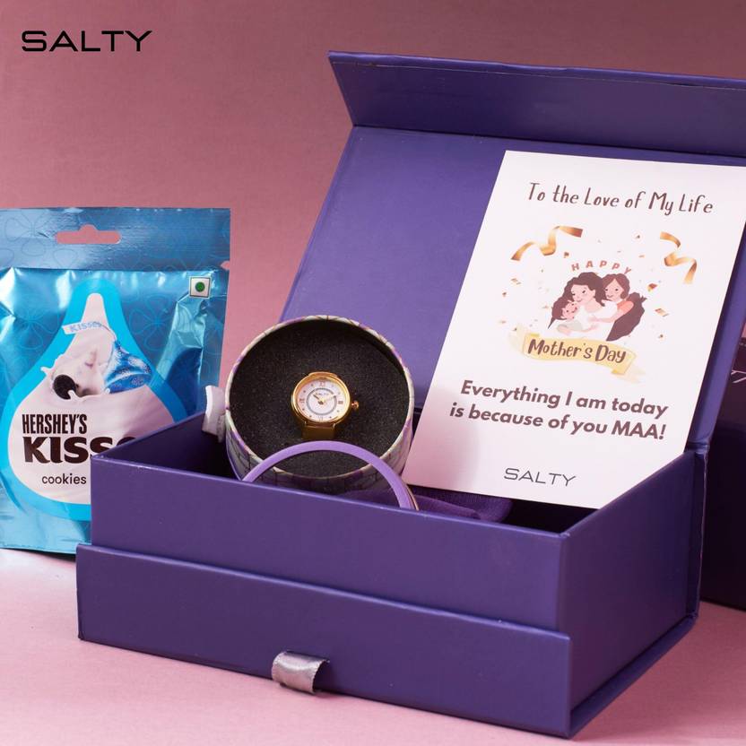 Salty Fashion Mother's Day Special Gift Box for Women | Watch Finger Ring | 6 Months Warranty Copper Ring