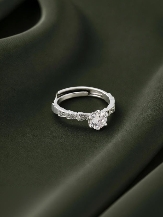 Salty Celestial Sparkle Crystal Ring for Women & Girls Copper - Image 6