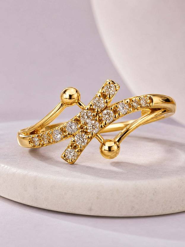 Zeraki Jewels Brass Alexandrite Gold Plated Ring