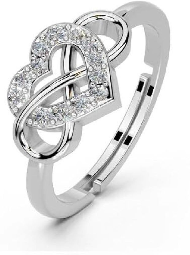 Zarkan 925 Wave Minimal Solitaire Sterling Silver Ring - Image 6