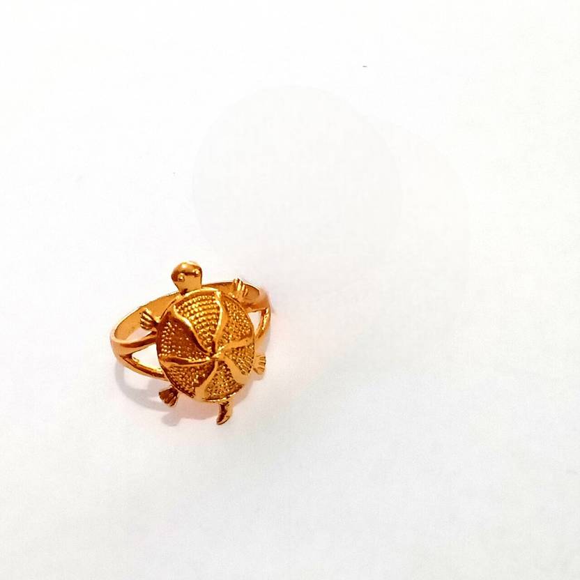 Nawab Collection Stainless Steel Gold Plated Ring