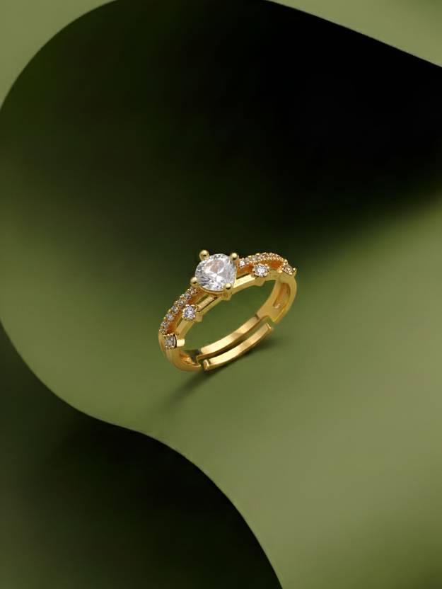 ARTKLIM Stainless Steel Gold Plated Ring