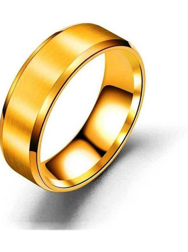 MEENAZ Tungsten, Alloy, Metal, Stainless Steel, Brass Titanium, Rhodium, Black Silver, Silver, Platinum Plated Ring