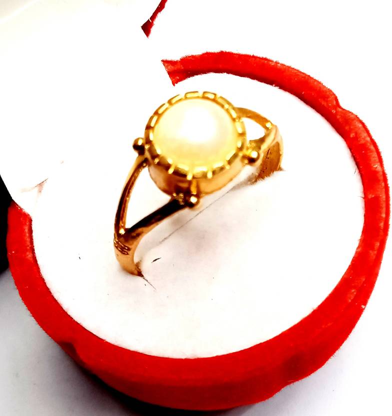 Nawab Collection New Trendy Gold-Plated Party and Casual Women Ring Brass Gold Plated Ring