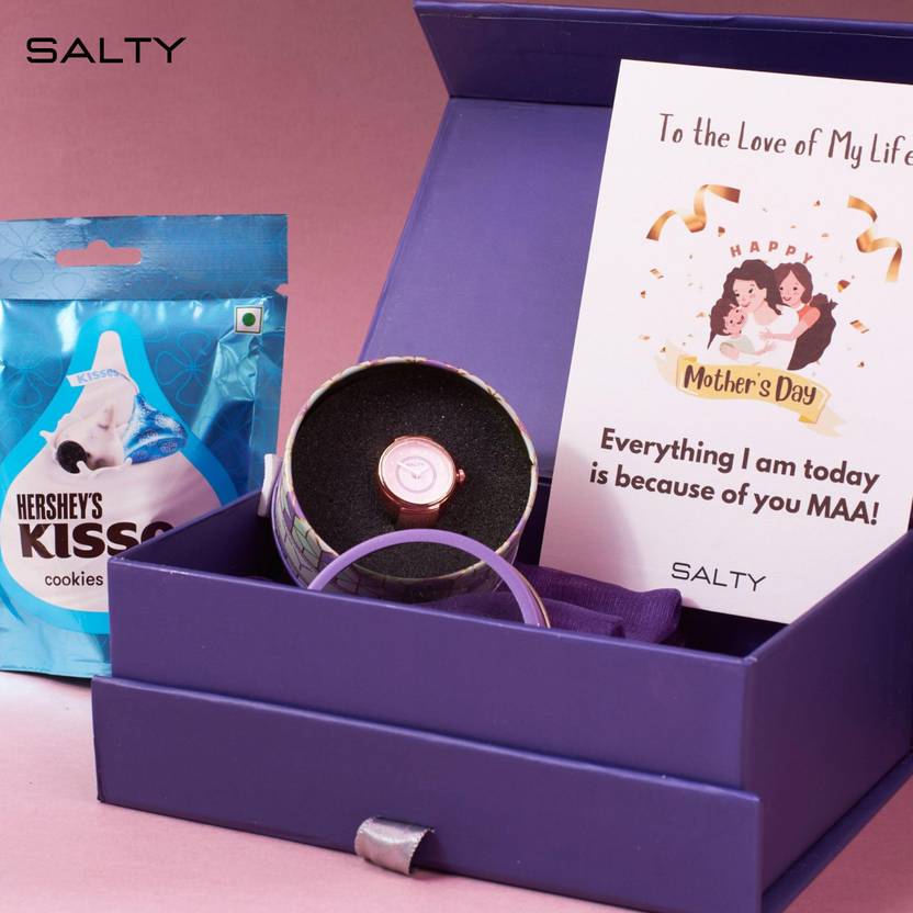 Salty Fashion Mother's Day Special Gift Box for Women | Watch Finger Ring | 6 Months Warranty Copper Ring