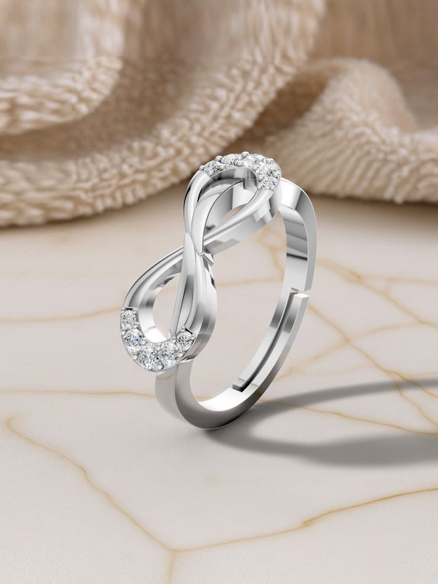 Salty Celestial Sparkle Crystal Ring for Women & Girls Copper - Image 7