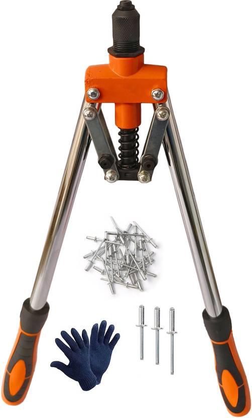 Inditrust 18 Inch Hand Riveter Gun Fast Hitting Rivet Gun with 30pc
