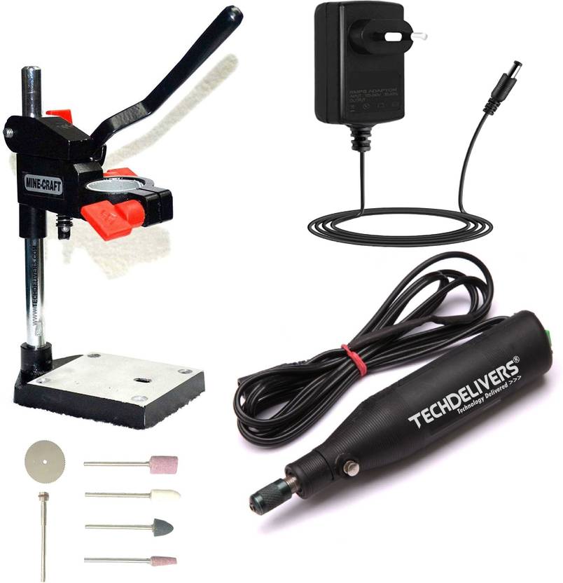 TECHDELIVERS MB140 Mini Electric PCB Drill Machine Vertical Press Stand