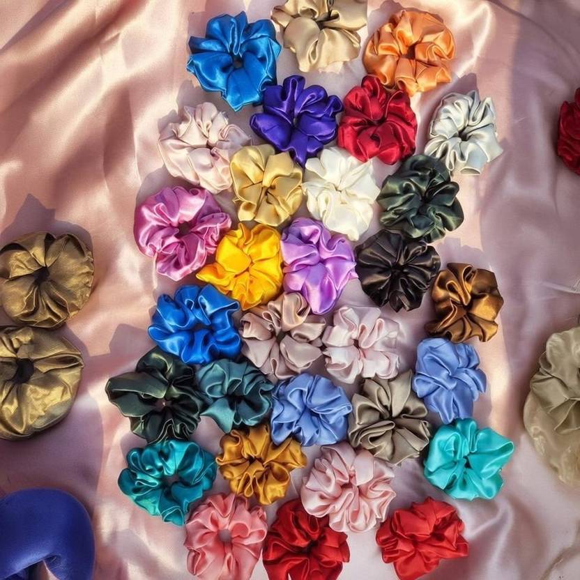 Fashionistas Satin Scrunchies All Occassions Rubber Band
